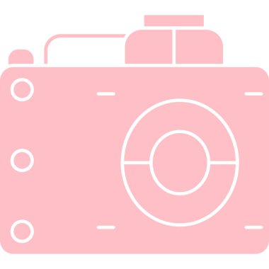 kamera web simgesi, basit vektör illüstrasyonu