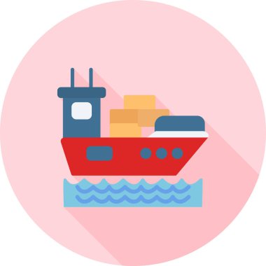 Tekne. Web simgesi basit illüstrasyon