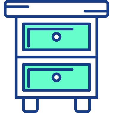 kabine simgesi, modern vektör çizimi tasarımı