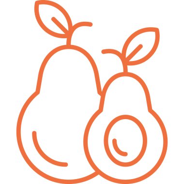 Taze meyve, vektör çizim