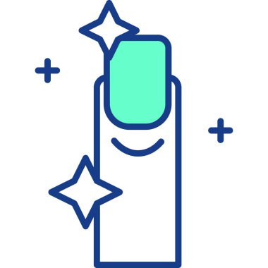 Sihirli bir değnek simgesinin vektör çizimi