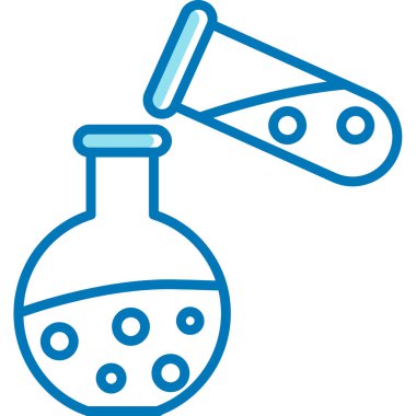 Matara şişesi laboratuvar simgesi - taslak biçimi