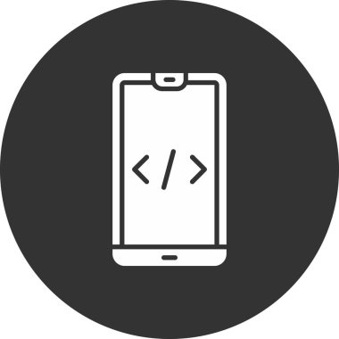 Smartphone Simgesi, vektör illüstrasyonu