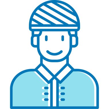 çiftçi ikonu vektör illüstrasyonu