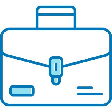 Bavul. Web simgesi basit illüstrasyon