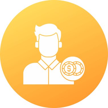 İnsan simgesinin vektör illüstrasyonu