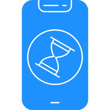 Moda biçimi izole edilmiş arka planda cep telefonu simgesi