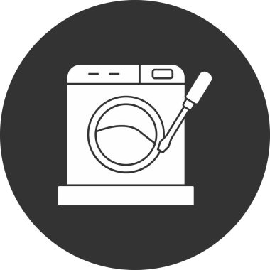 Dikiş makinesi. Basit vektör illüstrasyonu