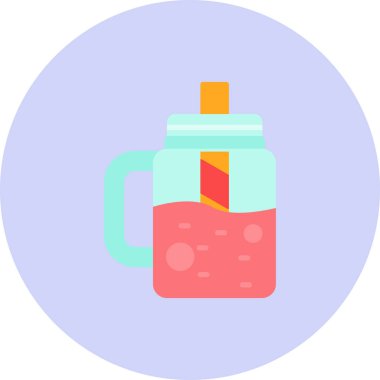 su şişesi simgesi, vektör illüstrasyonu