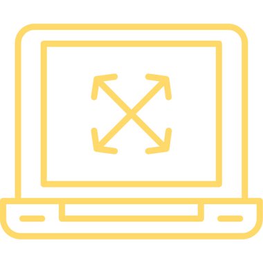 Dizüstü ekran vektör simgesi