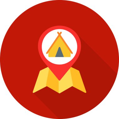 harita işaretli pusula simgesi