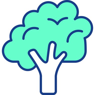 Ağaç. Web simgesi basit illüstrasyon