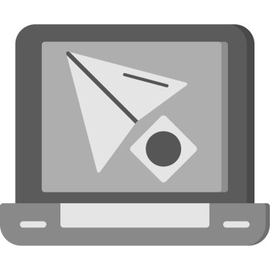 vektör dizüstü simgesi illüstrasyonu