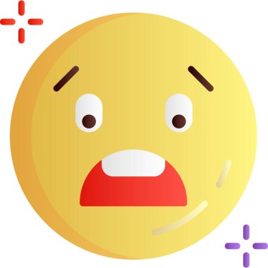 Gülümseyen kızgın bir ifade, emoji