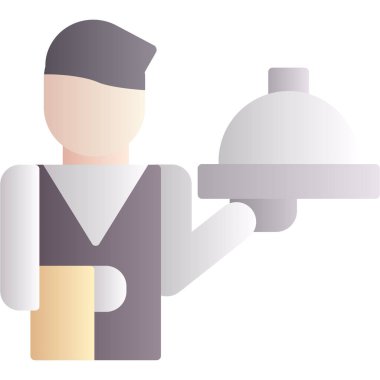 Teslimat adam vektör simgesi