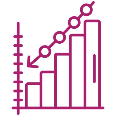 Bar çizelgesi. Web simgesi