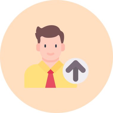 İşadamı Düz Vektör Simgesi