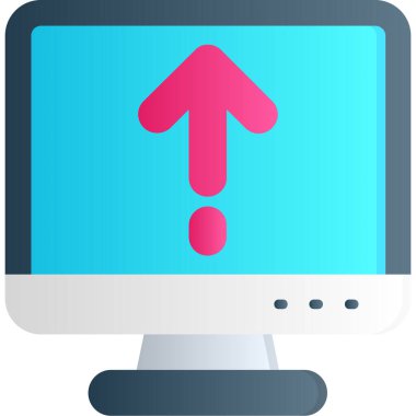 bilgisayar ekranı vektör simgesi