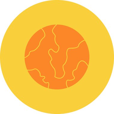 Toprak. Web simgesi basit illüstrasyon