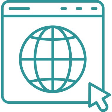 Web sayfası simgesi, vektör illüstrasyonu