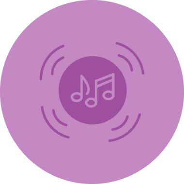 Müzik simgesinin vektör illüstrasyonu
