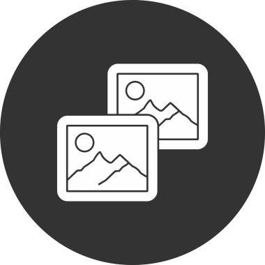 resim simgesi vektör illüstrasyonu