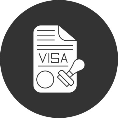 vize vektör simgesi tasarımı