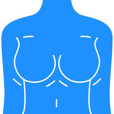 Göğüs kanseri göğüs ikonu.