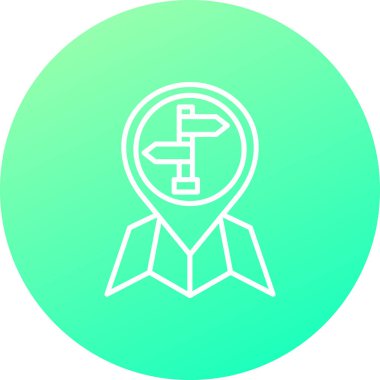 Vektör konumu simge illüstrasyonu