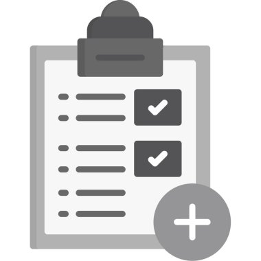 Kontrol listesi simgesi vektör illüstrasyonu