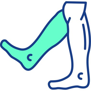 Bacak. Web simgesi basit illüstrasyon