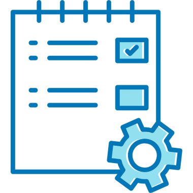 Kontrol listesi simgesi vektör illüstrasyonu