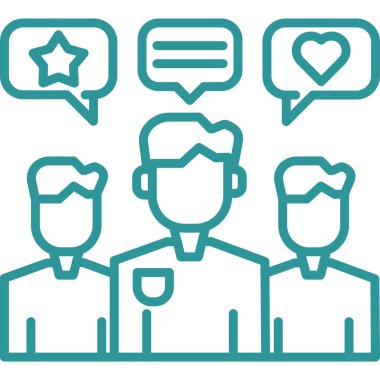 Müşteri servis simgesi vektör illüstrasyonu