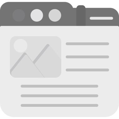 gazete simgesi vektör illüstrasyonu