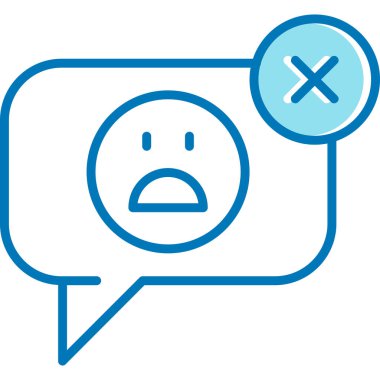 Sohbet simgesi vektör illüstrasyonu