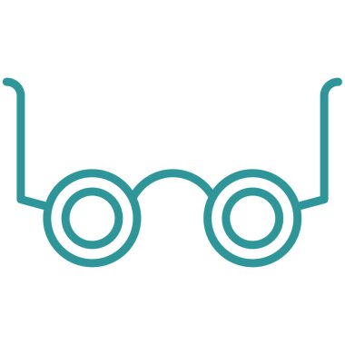 gözlük vektör düz simgesi