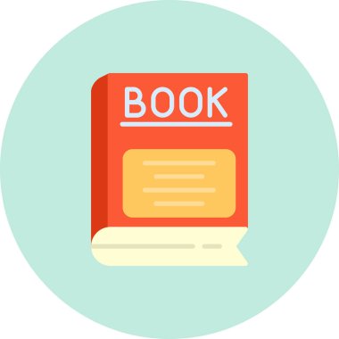 Kitap. Web simgesi basit illüstrasyon