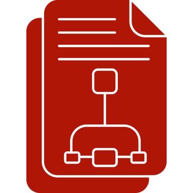 Belgeleri ve bir belgesi olan dizinin vektör simgesi