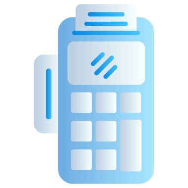 POS terminal simgesi, anahat stili