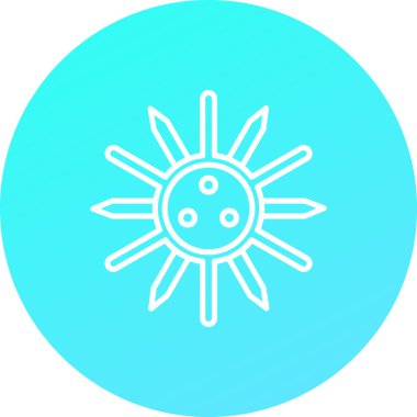 Vektör güneş simgesi illüstrasyonu