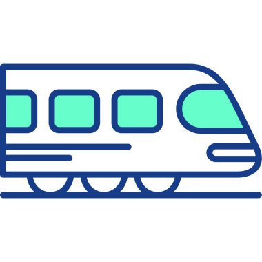 tren. Web simgesi basit tasarım