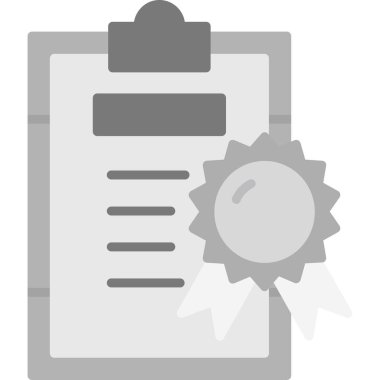 Sertifika sertifikası simgesi ana hat biçiminde