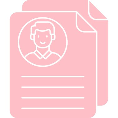 Bir dişi avatarın vektör çizimi