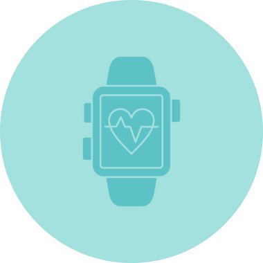 akıllı saat vektör simgesi modern illüstrasyon