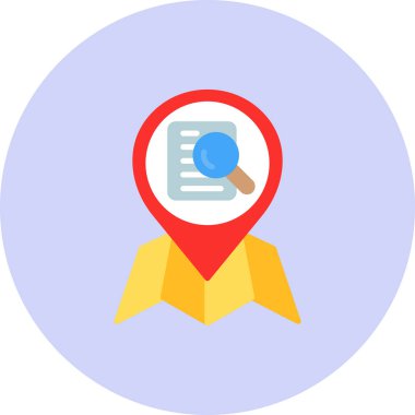 Harita işaretleyici konum vektör illüstrasyonu