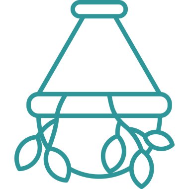 çadır simgesi vektör illüstrasyonu