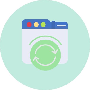 Web tasarım simgesi. Basit resimleme