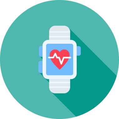 kalp atış ikonu düz stil