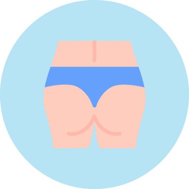 Butt  icon, vector illustration simple design