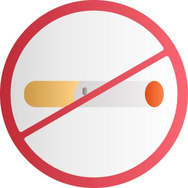 Sigara içme vektörü illüstrasyonu yok